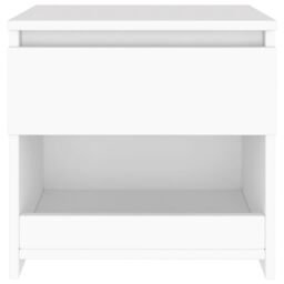 Berkfield Home Bedside Cabinet White 40x30x39 cm Engineered Wood - Size: 40 x 30 x 39 cm - thumbnail 4
