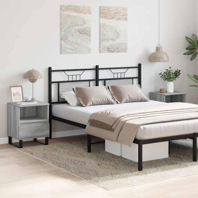 Berkfield Home Modern Bedside Cabinets 2 pcs Grey Sonoma 40x35x50 cm Engineered Wood - Size: 40 x 35 x 50 cm - image 1