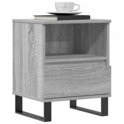 Berkfield Home Modern Bedside Cabinets 2 pcs Grey Sonoma 40x35x50 cm Engineered Wood - Size: 40 x 35 x 50 cm - thumbnail 4