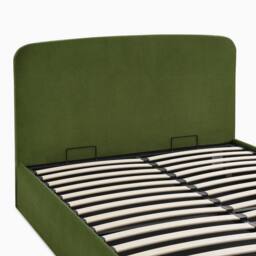 FurnitureboxUK Amelie Green Velvet Ottoman Double Bed Frame - Size: King - thumbnail 7