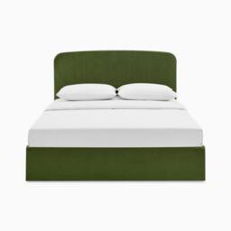 FurnitureboxUK Amelie Green Velvet Ottoman Double Bed Frame - Size: King - thumbnail 3