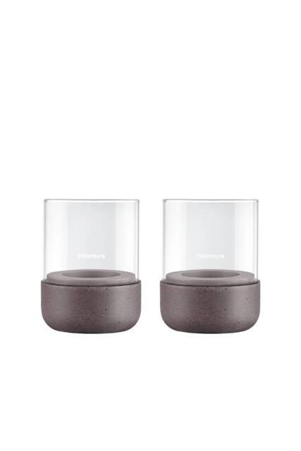 Blomus Set of 2 CALMA Lantern Size XS - Cedar Wood in Brown - image 1