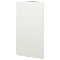 Berkfield Home Durable Garden Planter White Triangular 40x34.5x70 cm Steel - thumbnail 6