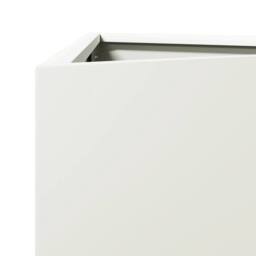 Berkfield Home Durable Garden Planter White Triangular 40x34.5x70 cm Steel - thumbnail 7