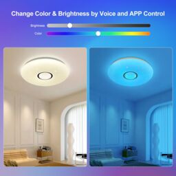 Harper Living LED Smart Ceiling Light, 24 Watts RGB CCT 2700K-6500K, Dimmable in White - thumbnail 4