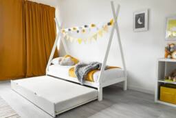 Crazy Price Beds Ltd Jessie Kids White Wooden Tent Bed - Size: Single - thumbnail 9