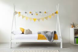 Crazy Price Beds Ltd Jessie Kids White Wooden Tent Bed - Size: Single - thumbnail 7