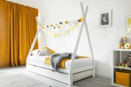 Crazy Price Beds Ltd Jessie Kids White Wooden Tent Bed - Size: Single - thumbnail 8