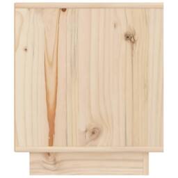 Berkfield Home Bedside Cabinets 2 pcs 40x34x40 cm Solid Wood Pine in Natural - Size: 40 x 34 x 40 cm - thumbnail 7