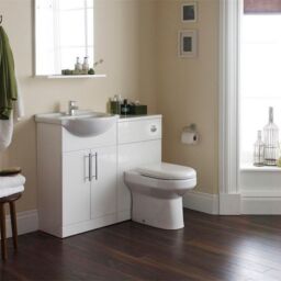 Clifton Gloss White Bathroom 650mm Unit with Deluxe Basin - thumbnail 2