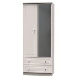 Ready Assembled 2 U Stratford 2 Door 2 Drawer Mirrored Wardrobe (Ready Assembled) in Taupe - thumbnail 3