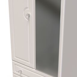 Ready Assembled 2 U Stratford 2 Door 2 Drawer Mirrored Wardrobe (Ready Assembled) in Taupe - thumbnail 4