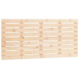 Berkfield Home Wall Headboard 141x3x63 cm Solid Wood Pine in Brown - Size: 141 x 3 x 63 cm - thumbnail 2