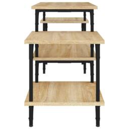 Berkfield Home TV Cabinet Sonoma Oak 117x35x52 cm Engineered Wood in Brown - Size: 117 x 35 x 52 cm - thumbnail 6