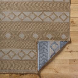 Livabliss Mystery-Washable Tan Beige Ivory Modern Jute Living Dining Rug - Size: 150 cm x 250 cm - thumbnail 4