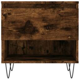 Berkfield Home Modern Coffee Tables 2 pcs Smoked Oak 50x46x50 cm Engineered Wood in Brown - Size: 50 x 46 x 50 cm - thumbnail 6