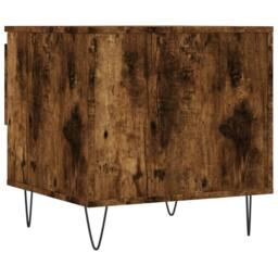 Berkfield Home Modern Coffee Tables 2 pcs Smoked Oak 50x46x50 cm Engineered Wood in Brown - Size: 50 x 46 x 50 cm - thumbnail 9