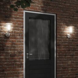 Berkfield Home Outdoor Wall Lights 2pcs Silver Stainless Steel