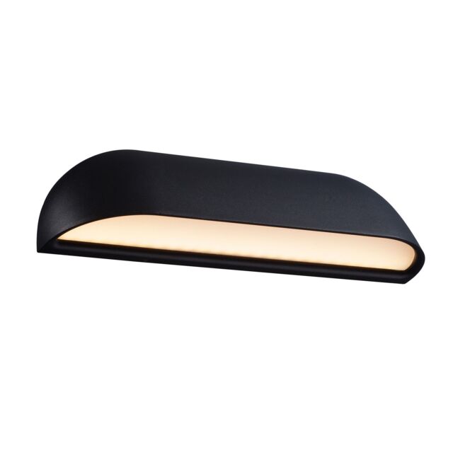 Nordlux Modern Outdoor Wall Light Black Metal Intergrated LED Weatherproof - Mains Powered, IP44 - image 1