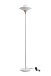 Living and Home Sleek Modern G9 1-Light Floor Lamp in White - thumbnail 5