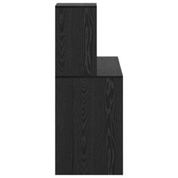 Berkfield Home Black Oak Writing Desk Black Oak MDF, laminate Compact Shelving - thumbnail 5