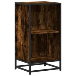 Berkfield Home Book Cabinet Smoked Oak 40x35x76 cm Engineered Wood in Brown - Size: 40 x 35 x 76 cm - thumbnail 1