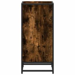 Berkfield Home Book Cabinet Smoked Oak 40x35x76 cm Engineered Wood in Brown - Size: 40 x 35 x 76 cm - thumbnail 5