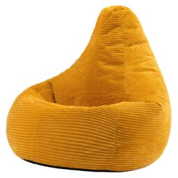 icon Dalton Medium Bean bag, Corduroy in Yellow - thumbnail 3