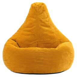 icon Dalton Medium Bean bag, Corduroy in Yellow - thumbnail 4