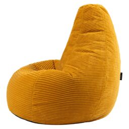 icon Dalton Medium Bean bag, Corduroy in Yellow - thumbnail 5
