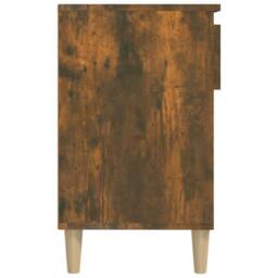 Berkfield Home Shoe Cabinet Smoked Oak 102x36x60 cm Engineered Wood in Brown - Size: 102 x 36 x 60 cm - thumbnail 8