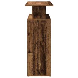 Berkfield Home Reception Desk Old Wood 100x40x104 cm Engineered Wood in Brown - Size: 100 x 40 x 104 cm - thumbnail 6