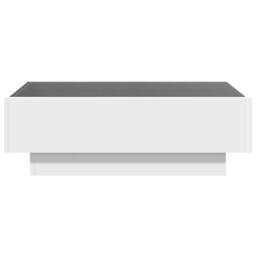 Berkfield Home Decorative Coffee Table with LED White 90x50x30 cm Engineered Wood - Size: 90 x 50 x 30 cm - thumbnail 6