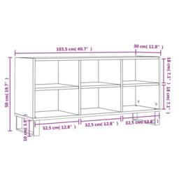 Berkfield Home TV Cabinet Concrete Grey 103.5x30x50 cm Engineered Wood - thumbnail 9
