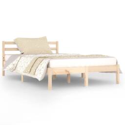 Berkfield Home Day Bed Solid Wood Pine 120x200 cm in Brown - Size: Small Double - thumbnail 1