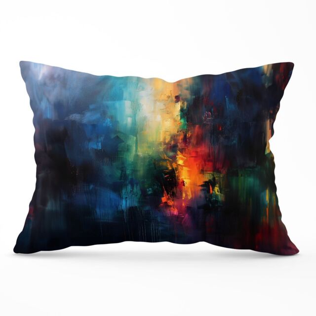 Warren Reed - Designer Colourful Chaos: Urban Dreamscape Cushions - Size: 60 cm x 60 cm - image 1