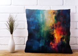 Warren Reed - Designer Colourful Chaos: Urban Dreamscape Cushions - Size: 60 cm x 60 cm - thumbnail 2