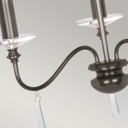 Netlighting Finsbury Park 3 Light Chandelier Old Bronze in Brown - thumbnail 4