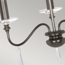 Netlighting Finsbury Park 3 Light Chandelier Old Bronze in Brown - thumbnail 3