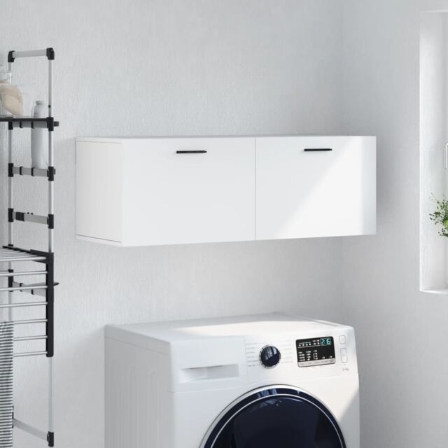 Berkfield Home Wall Cabinet White 100x36.5x35 cm Engineered Wood - image 1