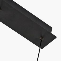 Ruma Black & Rose Gold Metal 5 Drop LED Pendant Ceiling Light - thumbnail 5