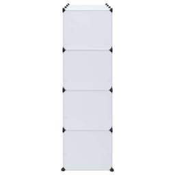 Berkfield Home Modular Cabinet with 9 Compartments 37x115x150 cm White - Size: 37 x 115 x 150 cm - thumbnail 4