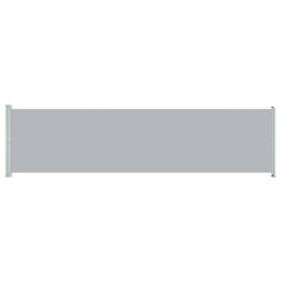 Berkfield Home Patio Retractable Side Awning 600x160 cm Grey - thumbnail 2