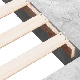 Berkfield Home Bed Frame without Mattress Concrete Grey 90x200 cm - thumbnail 8