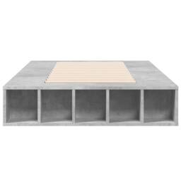 Berkfield Home Bed Frame without Mattress Concrete Grey 90x200 cm - thumbnail 4