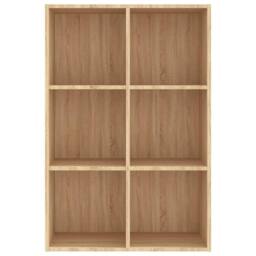 Berkfield Home Classic Book Cabinet/Sideboard Sonoma Oak 66x30x97.8 cm Engineere in Light Tan - thumbnail 6
