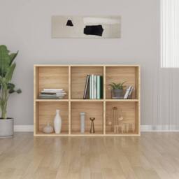 Berkfield Home Classic Book Cabinet/Sideboard Sonoma Oak 66x30x97.8 cm Engineere in Light Tan - thumbnail 4
