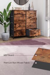 Home Discount Vida Designs Chorley 8 Drawer Chest Of Drawers UKFR Fabric Storage in Brown - thumbnail 6