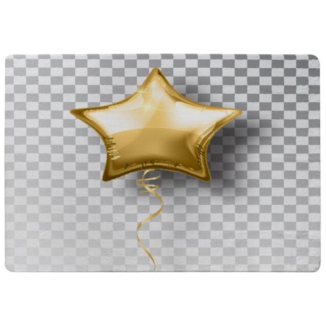 Benjamin Tate Design Golden Star Balloon Rug in Natural - Size: Large - image 1
