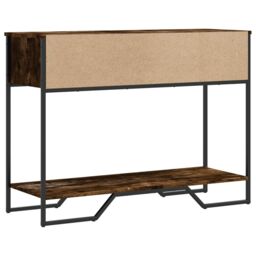 Berkfield Home Console Table Smoked Oak 100x35x74.5 cm Engineered Wood in Brown - thumbnail 6